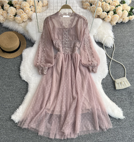 Κομψό γυναικείο φόρεμα με τούλι σε διάφορα χρώματα