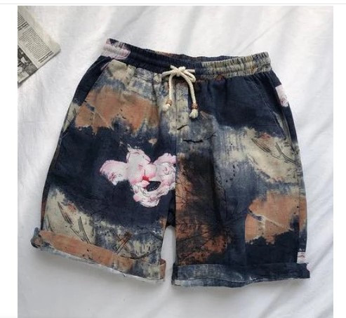 Летни къси панталони - цветни и мъжки - изработени от памук