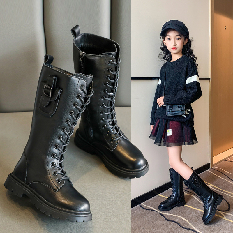 Нов модел детски ботуши с джоб от еко кожа