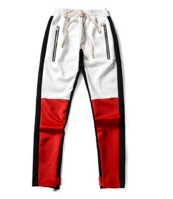 Ανδρικό αθλητικό παντελόνι με φερμουάρ και κορδόνια