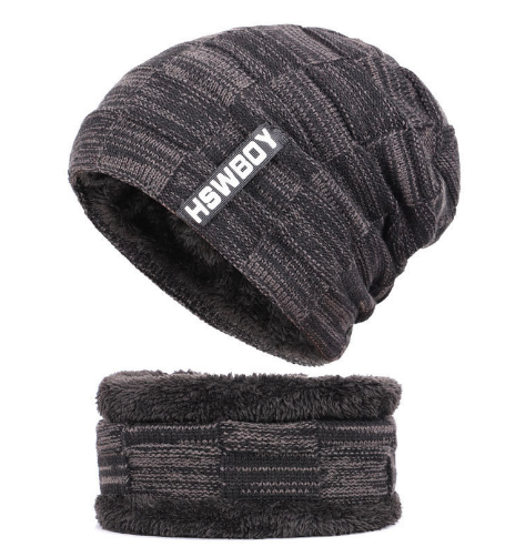 Muška zimska kapa sa šalom