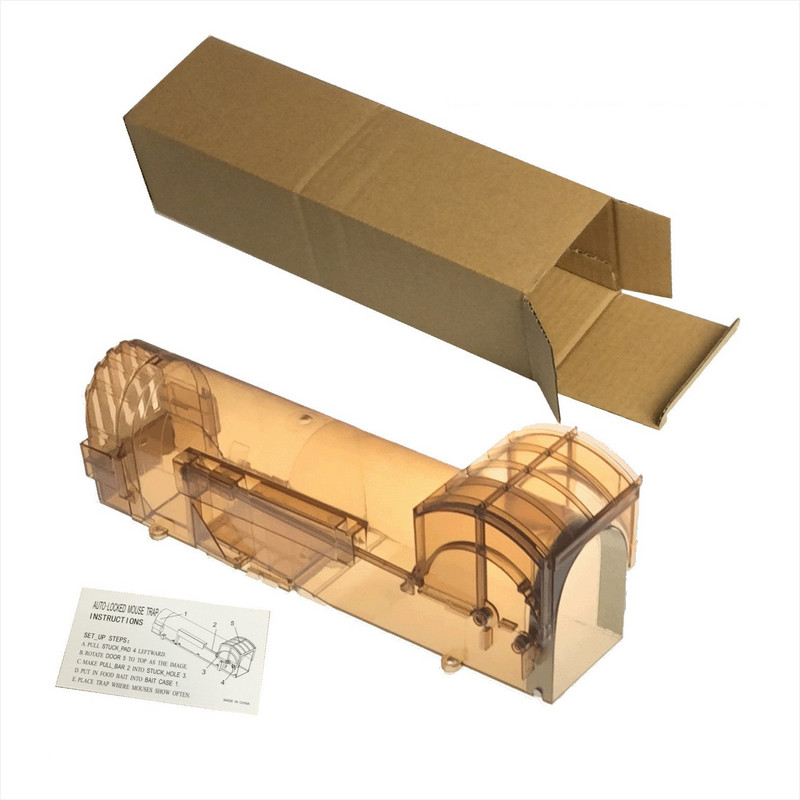 1 ks plne priehľadná návnadová stanica humánna pasca na myši chytaná pasca na myši bez zabitia hlodavcov a potkanov