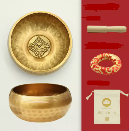 8 cm meditacinis Tibeto dainuojantis dubuo