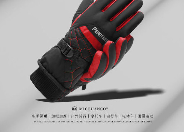 Pánske nepremokavé rukavice s elastickým pásom