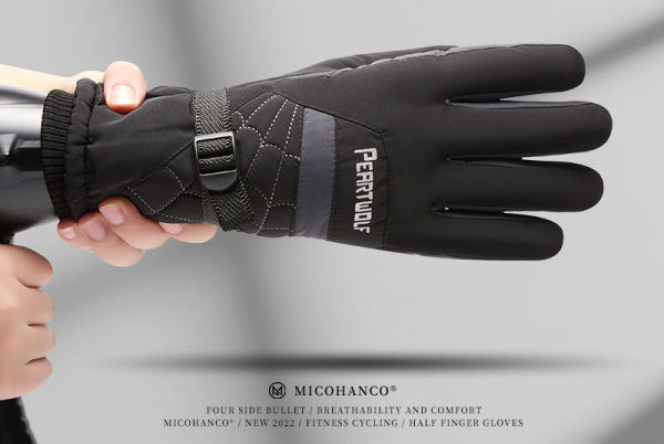 Pánske nepremokavé rukavice s elastickým pásom