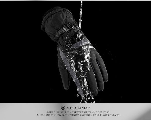 Pánske nepremokavé rukavice s elastickým pásom