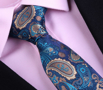 Moderna vīriešu kaklasaite ar krāsainu apdruku