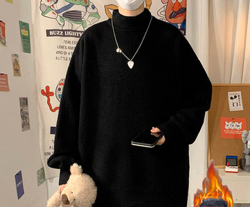 Ανδρικό πουλόβερ με ψηλό γιακά πόλο - πολλά χρώματα