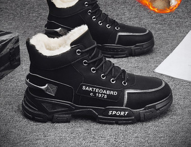 Sports-casual ανδρικά παπούτσια με ζεστή φόδρα