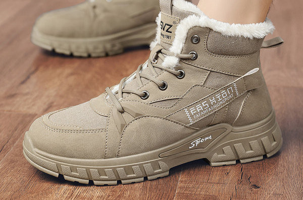 Muške zimske cipele - s grubim potplatom