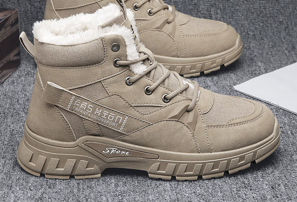 Muške zimske cipele - s grubim potplatom