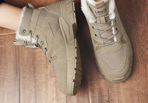 Muške zimske cipele - s grubim potplatom