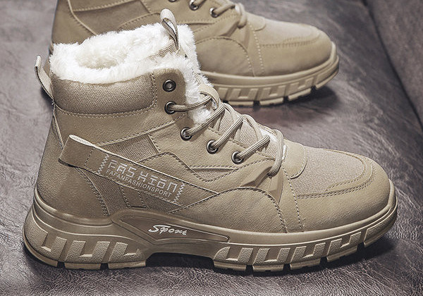Muške zimske cipele - s grubim potplatom