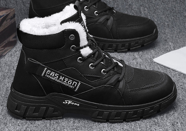 Muške zimske cipele - s grubim potplatom