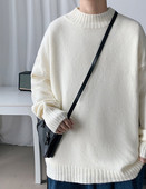 Ikdienas džemperis ar augstu apkakli vīriešiem