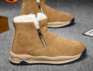 Muške zimske čizme s toplom podstavom i patentnim zatvaračem
