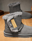 Jauna modeļa ziemas zābaki ar siltu oderi un logo vīriešiem