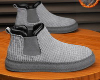 Moderne muške čizme s ravnim potplatom