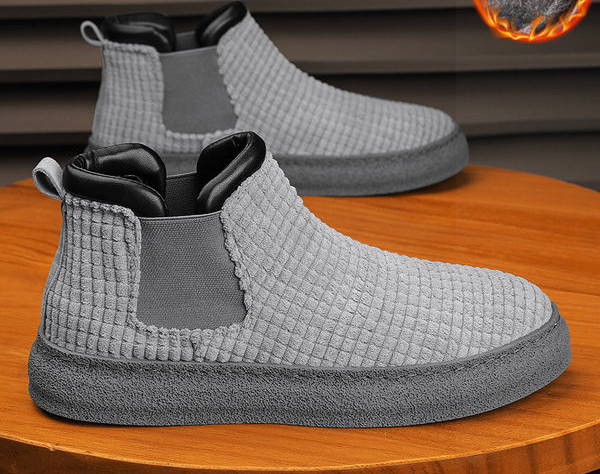 Moderne muške čizme s ravnim potplatom