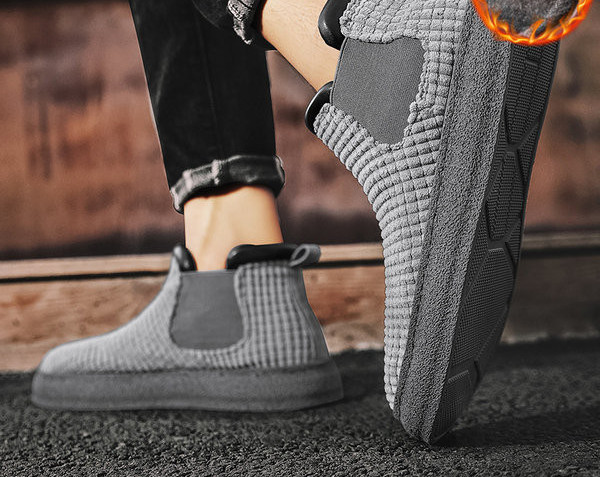 Moderne muške čizme s ravnim potplatom