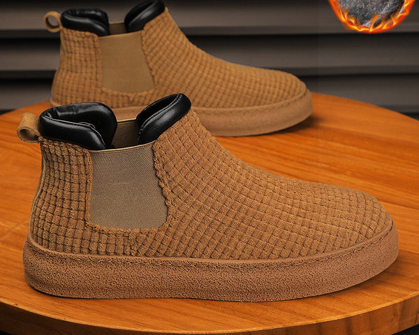 Moderne muške čizme s ravnim potplatom