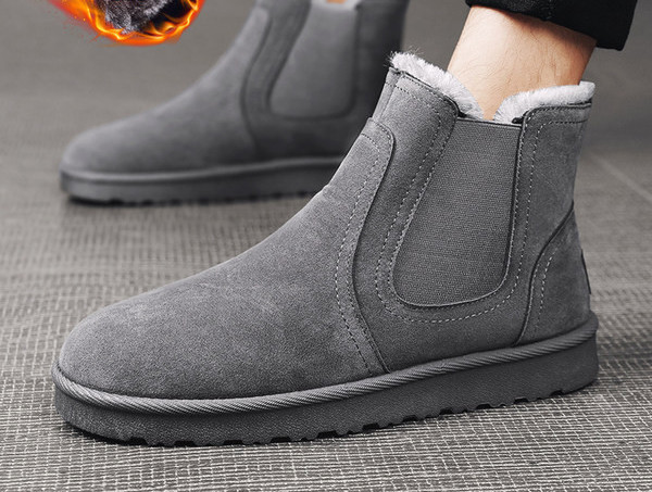 Vīriešu tekstila zābaki ar siltu oderi