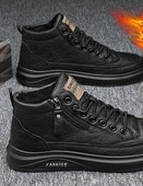 Χειμερινά ανδρικά παπούτσια από οικολογικό δέρμα με ζεστή φόδρα