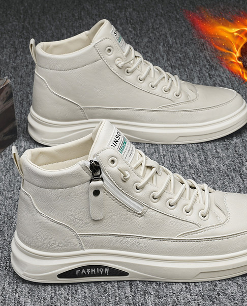 Χειμερινά ανδρικά παπούτσια από οικολογικό δέρμα με ζεστή φόδρα