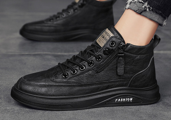 Χειμερινά ανδρικά παπούτσια από οικολογικό δέρμα με ζεστή φόδρα