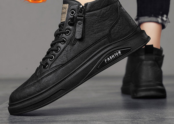 Χειμερινά ανδρικά παπούτσια από οικολογικό δέρμα με ζεστή φόδρα