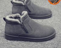 Χειμερινά ανδρικά μποτάκια με φόδρα και φερμουάρ