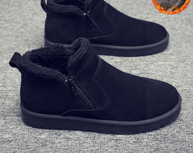 Χειμερινά ανδρικά μποτάκια με φόδρα και φερμουάρ