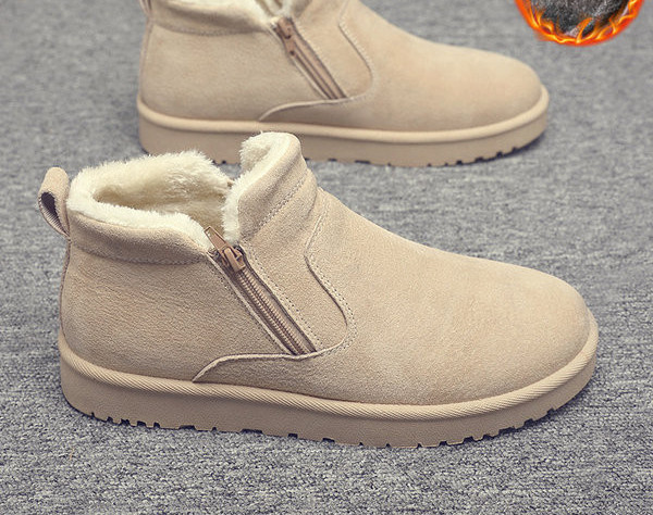 Χειμερινά ανδρικά μποτάκια με φόδρα και φερμουάρ