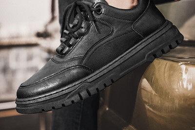 Ανδρικά χειμωνιάτικα παπούτσια με ίσια σόλα