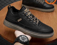 Χειμερινά ανδρικά παπούτσια με φλις φόδρα και επιγραφή