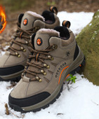 Ziemai piemēroti vīriešu apavi ar siltu oderi un šņorēm