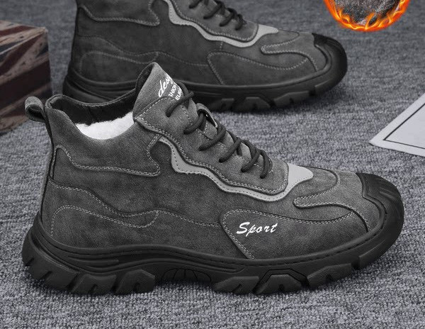 Ziemas vīriešu kedas ar šņorēm un oderi