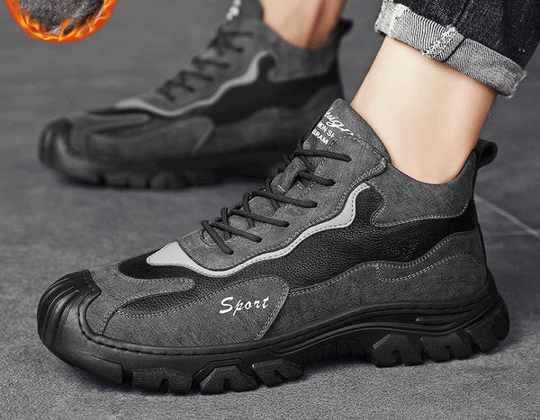 Ziemas vīriešu kedas ar šņorēm un oderi