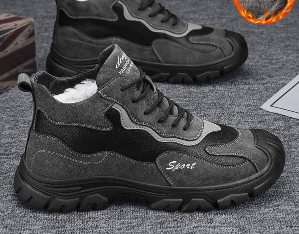 Ziemas vīriešu kedas ar šņorēm un oderi