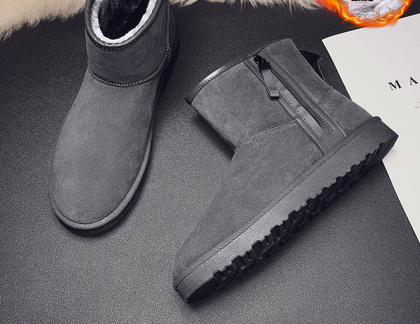 Ανδρικά μποτάκια με φόδρα και φερμουάρ