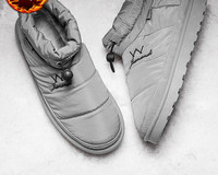 Vīriešu ziemas zābaki ar plakanu zoli