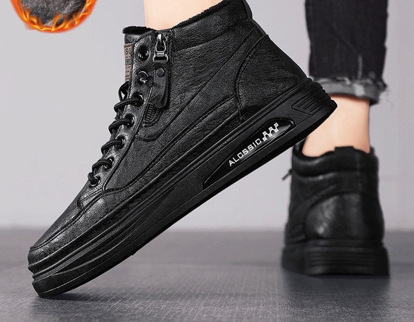 Ziemas ikdienas vīriešu kedas ar oderi