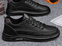 Ανδρικές χειμερινές μπότες από συνθετικό δέρμα με κορδόνια