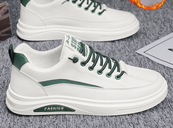 Ανδρικές χειμερινές μπότες από συνθετικό δέρμα με κορδόνια