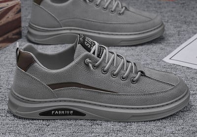 Polsterētas vīriešu mākslīgās ādas apavi ar šņorēm