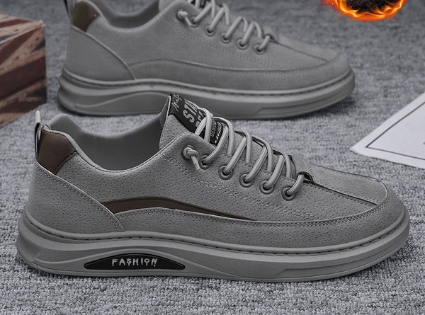 Polsterētas vīriešu mākslīgās ādas apavi ar šņorēm