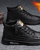 Vīriešu ādas apavi ar rāvējslēdzēju un šņorēm jauns modelis