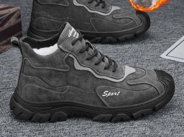 Χειμερινά ανδρικά μποτάκια με πουπουλένια φόδρα