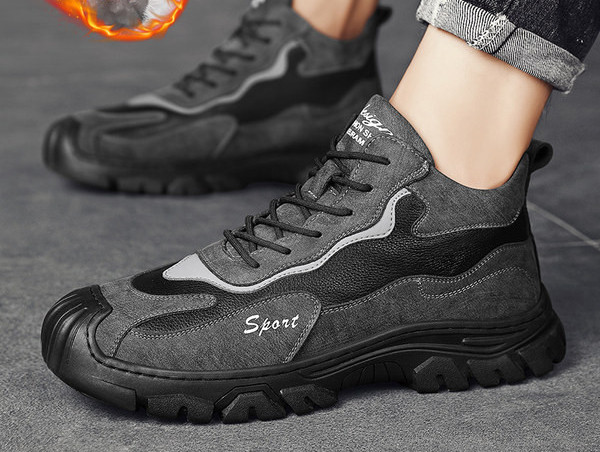 Χειμερινά ανδρικά μποτάκια με πουπουλένια φόδρα