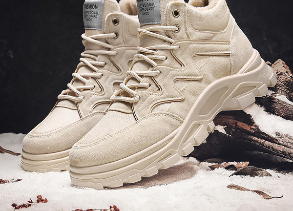 Ανδρικές χειμερινές μπότες με επένδυση